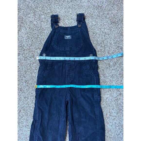 Osh Kosh B'Gosh Boys Blue Corduroy Denim/Jean Overalls size 4T, 100% cotton - Picture 6 of 14